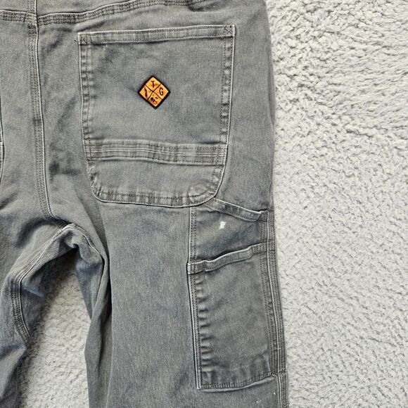 Off Grid Trail Blazer Pants Mens 32x32 Black Canvas Taper Fit - Picture 10 of 15